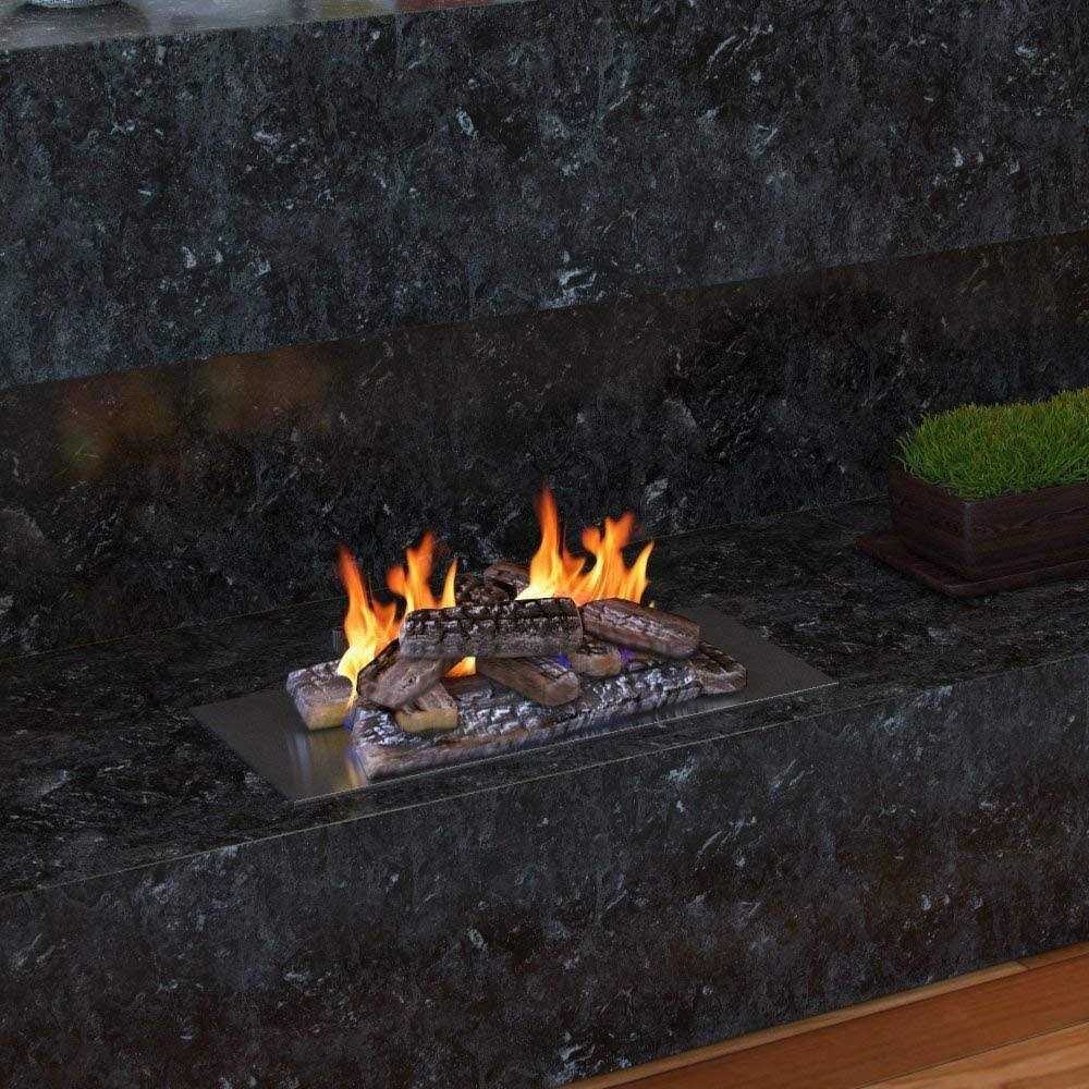 Natural Glo Gas Fireplace Logs Faux Fireplace Logs for Gas Fireplace. Ventless Gas Logs for Fireplace Natural Gas. Fireplace Logs for Fireplace - Image 4