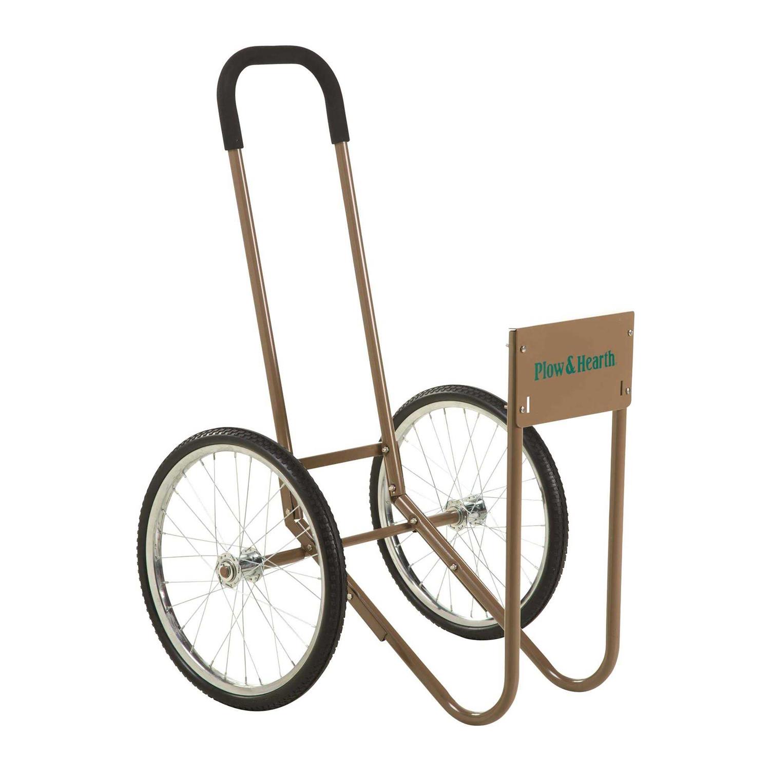 Plow & Hearth Rolling Wood Caddy - Image 3