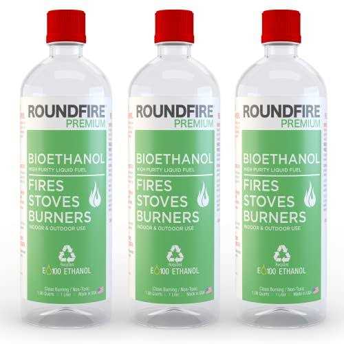 Roundfire Premium Ethanol Fireplace Fuel 1 Liter Fuel for Fire - Image 4