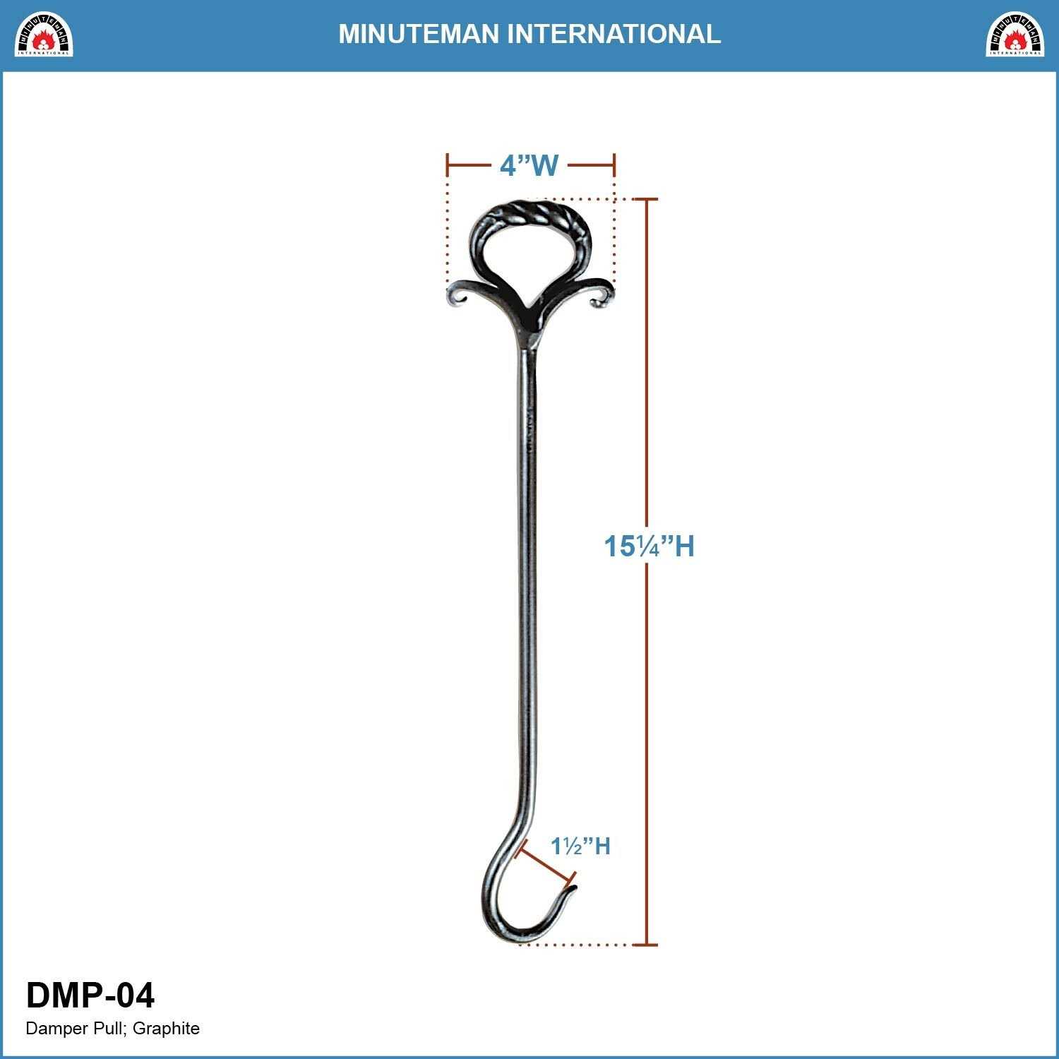 Minuteman Wrought Iron Damper Pull - Image 3