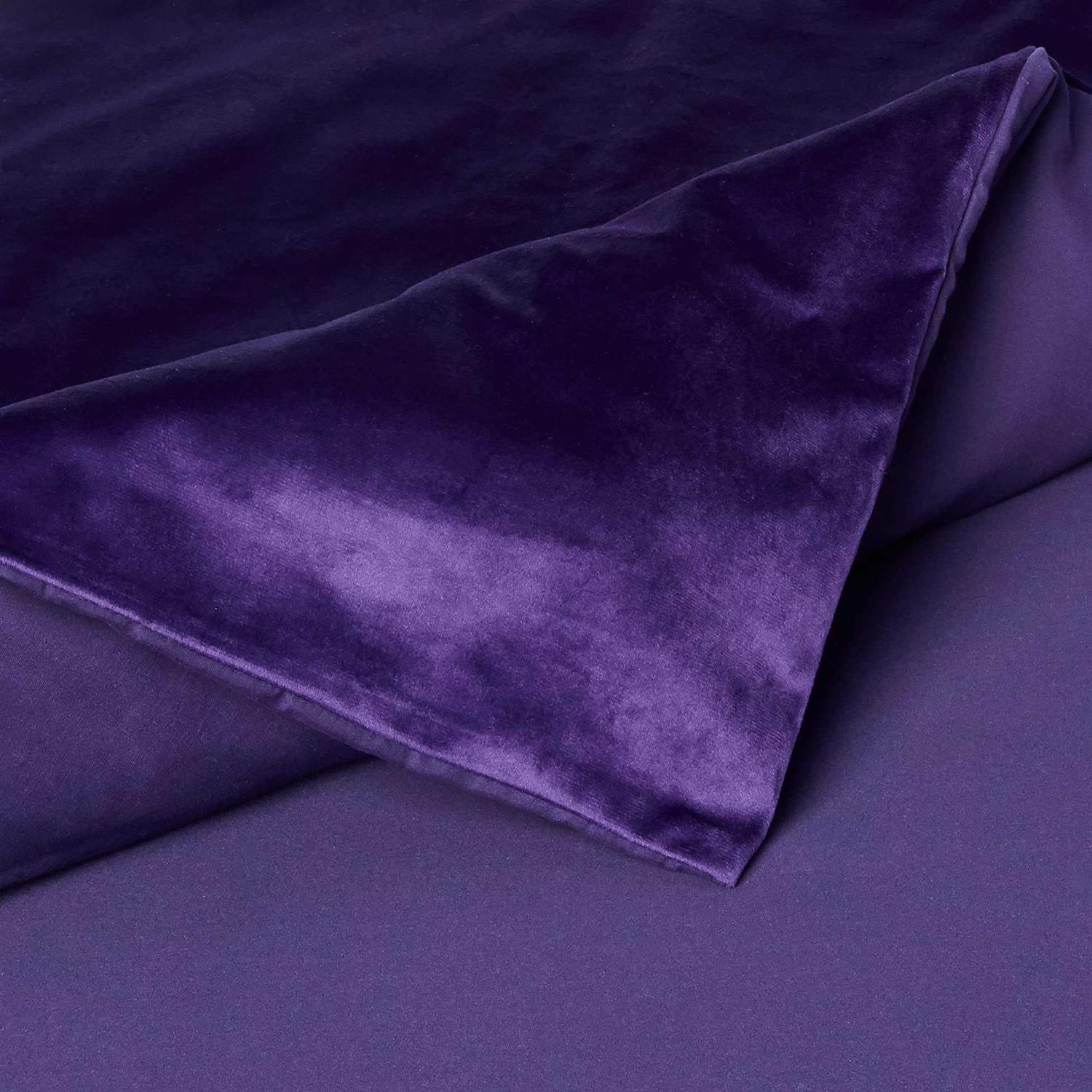 Tribeca Living Venice Velvet Oversized Solid Duvet Set - Image 3