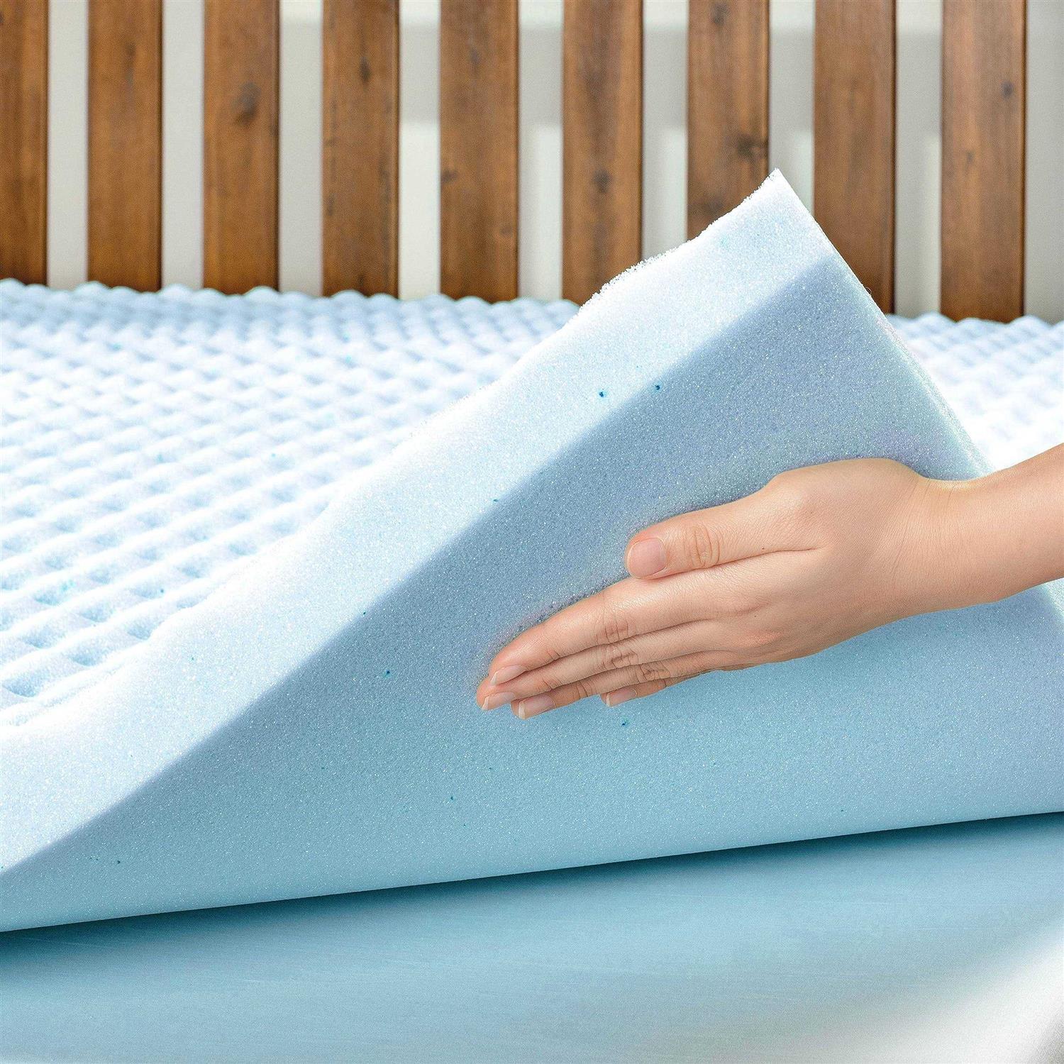 Best Price Mattress Egg Crate Memory Foam Mattress Topper with Calming Infusion - Image 3