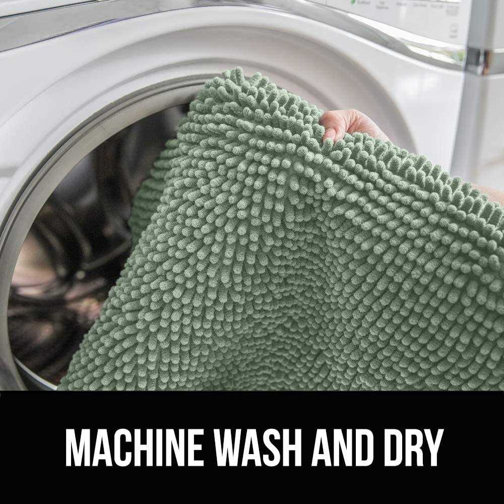 Gorilla Grip Bath Rug Thick Soft Absorbent Chenille Rubber Backing Bathroom Rugs - Image 3