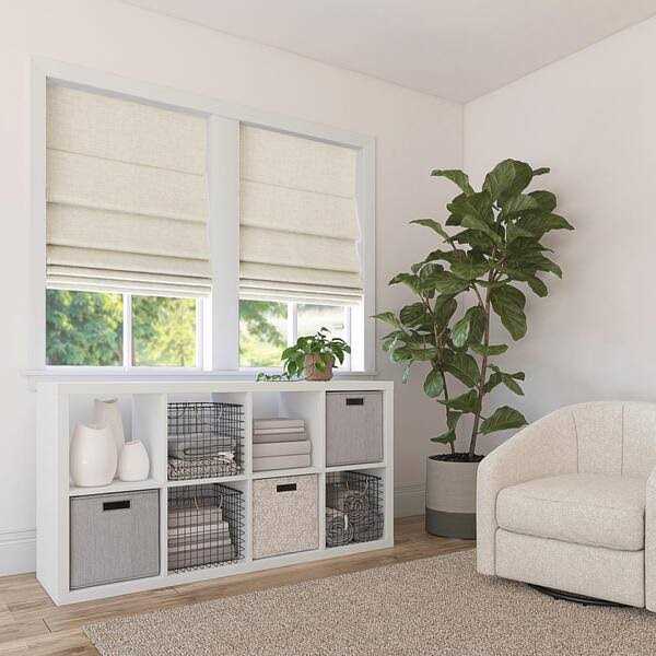 Sun Zero Somerton Textured 100% Blackout Cordless Roman Shade - Image 5