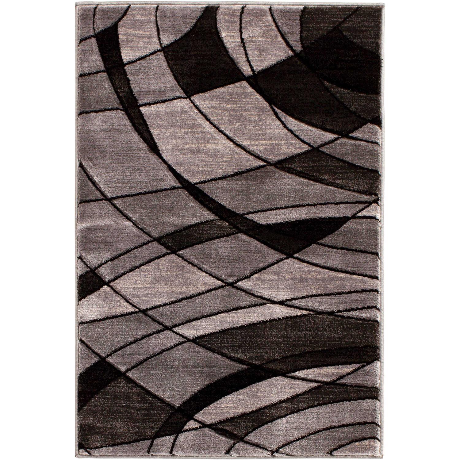 Better Homes Gardens Gray Abstract Area Rug - Image 3