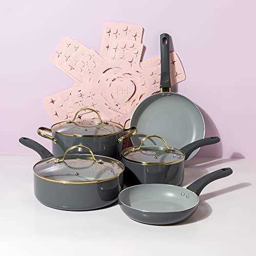 Paris Hilton Epic Nonstick Pots and Pans Set Multi-layer Coating - Image 3